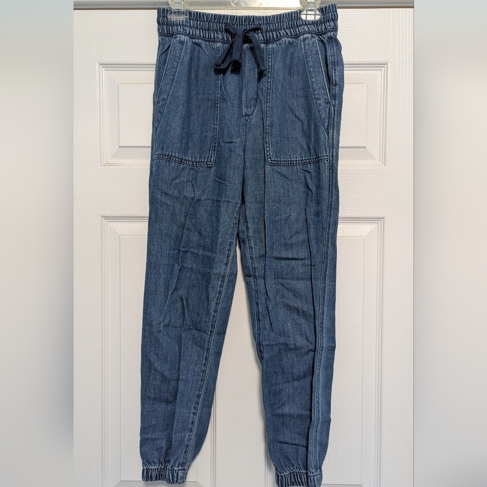 GAP Denim Joggers With Ribbed Cuffs